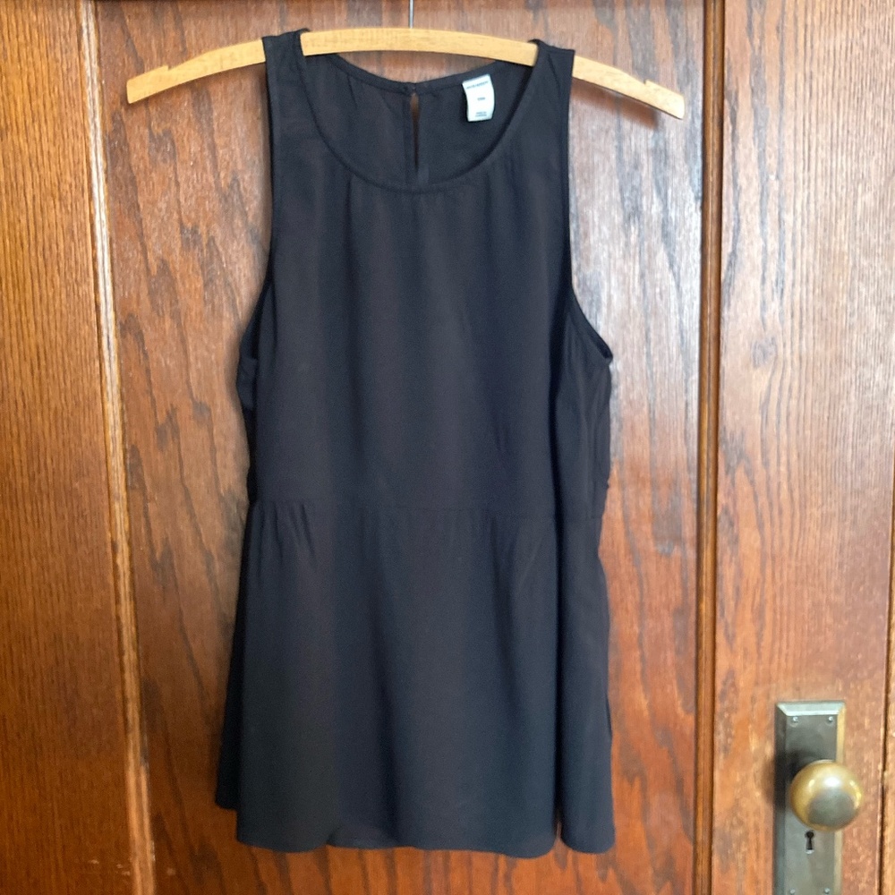 Old Navy Black Sleeveless Rayon Blouse - Women's Size S